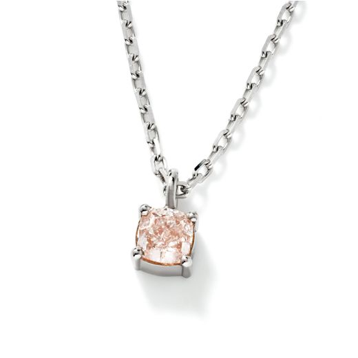 浅 呈橙色的 粉色 钻石 项链, 0.41 重量, 枕型 形状, GIA 认证, 2406829062