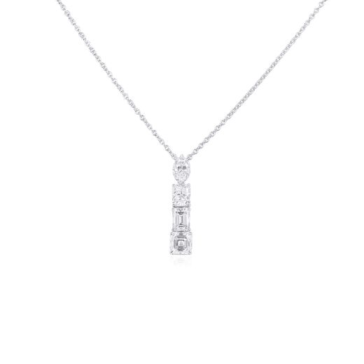 白色 钻石 项链, 2.15 重量, 混合 形状, GIA 认证, JCPW05555410