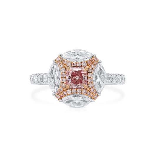 浅 粉色 钻石 戒指, 0.48 重量 (1.93 克拉 总重), 镭帝恩型 形状, GIA 认证, 7303159051