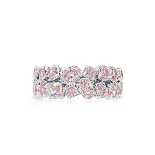 浅 粉色 钻石 戒指, 2.82 重量, 混合 形状