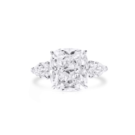 白色 钻石 戒指, 8.05 重量 (9.12 克拉 总重), 枕型 形状, GIA 认证, 5222773036