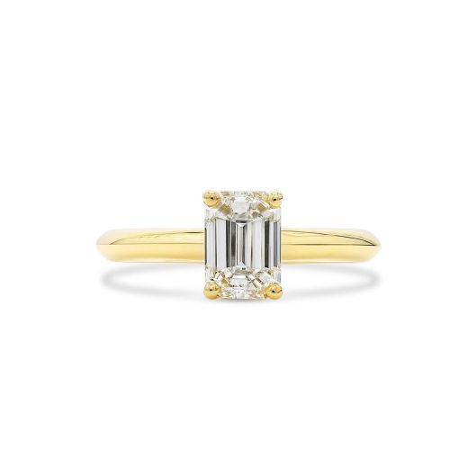 白色 钻石 戒指, 1.31 重量, 祖母绿型 形状, EGL IL 认证, EGLOO10170590