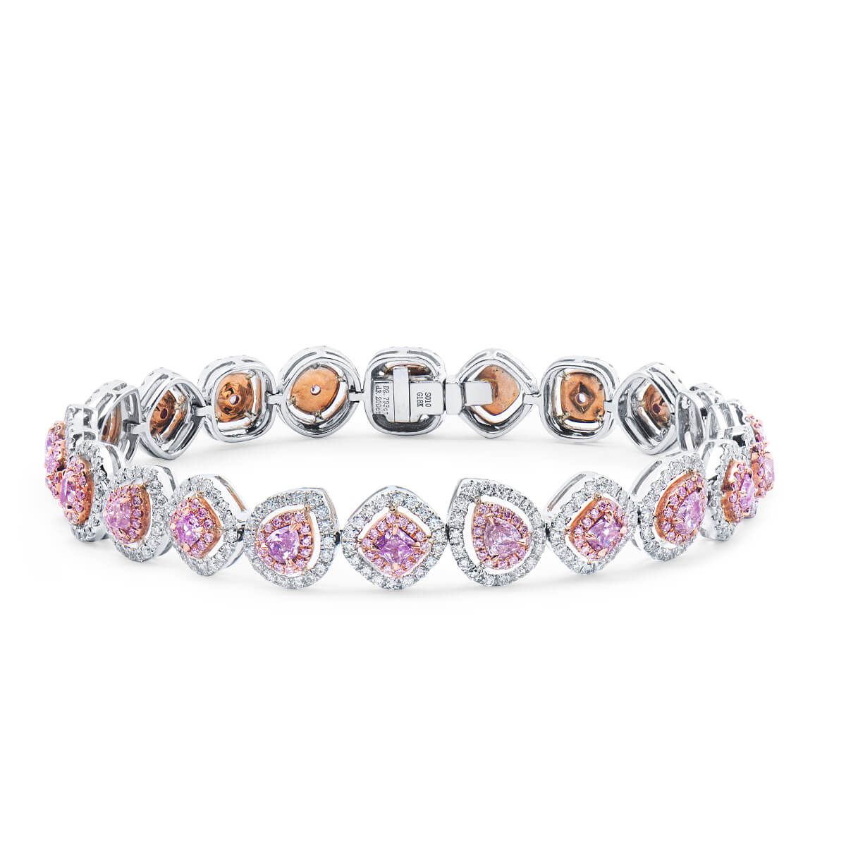 Fancy Pink Diamond Bracelet, 2.79 Ct. (5.99 Ct. TW), Mix shape, EG_Lab Certified, J5926074538