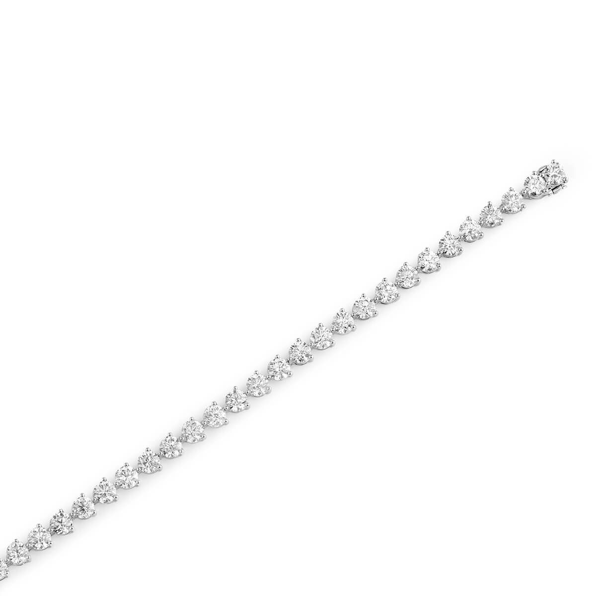 白色 钻石 手镯, 10.71 重量, 圆型 形状, EG_Lab 认证, J5826277744
