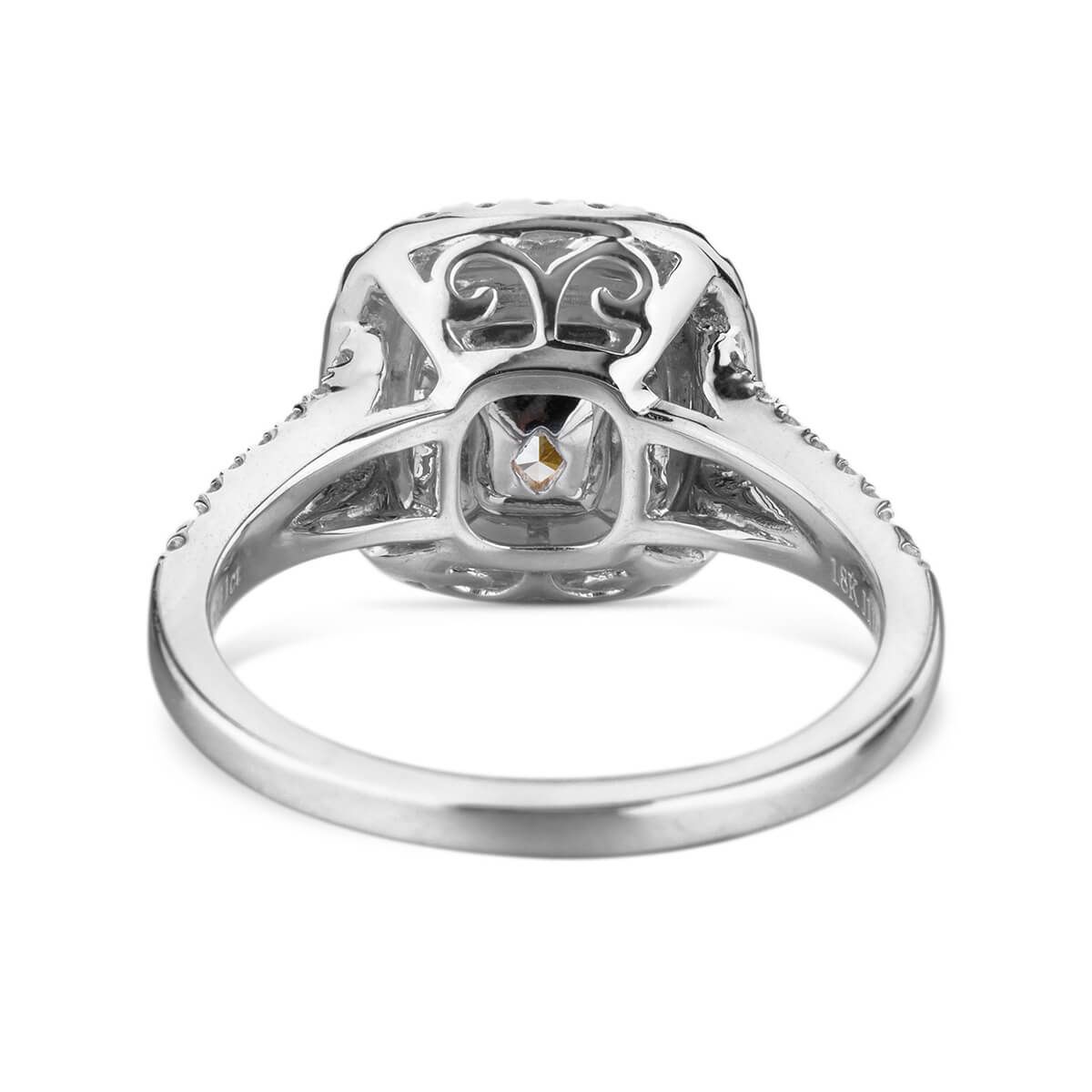 Fancy Yellow Diamond Ring, 1.37 Ct. (1.84 Ct. TW), Cushion shape, GIA Certified, 6202753557