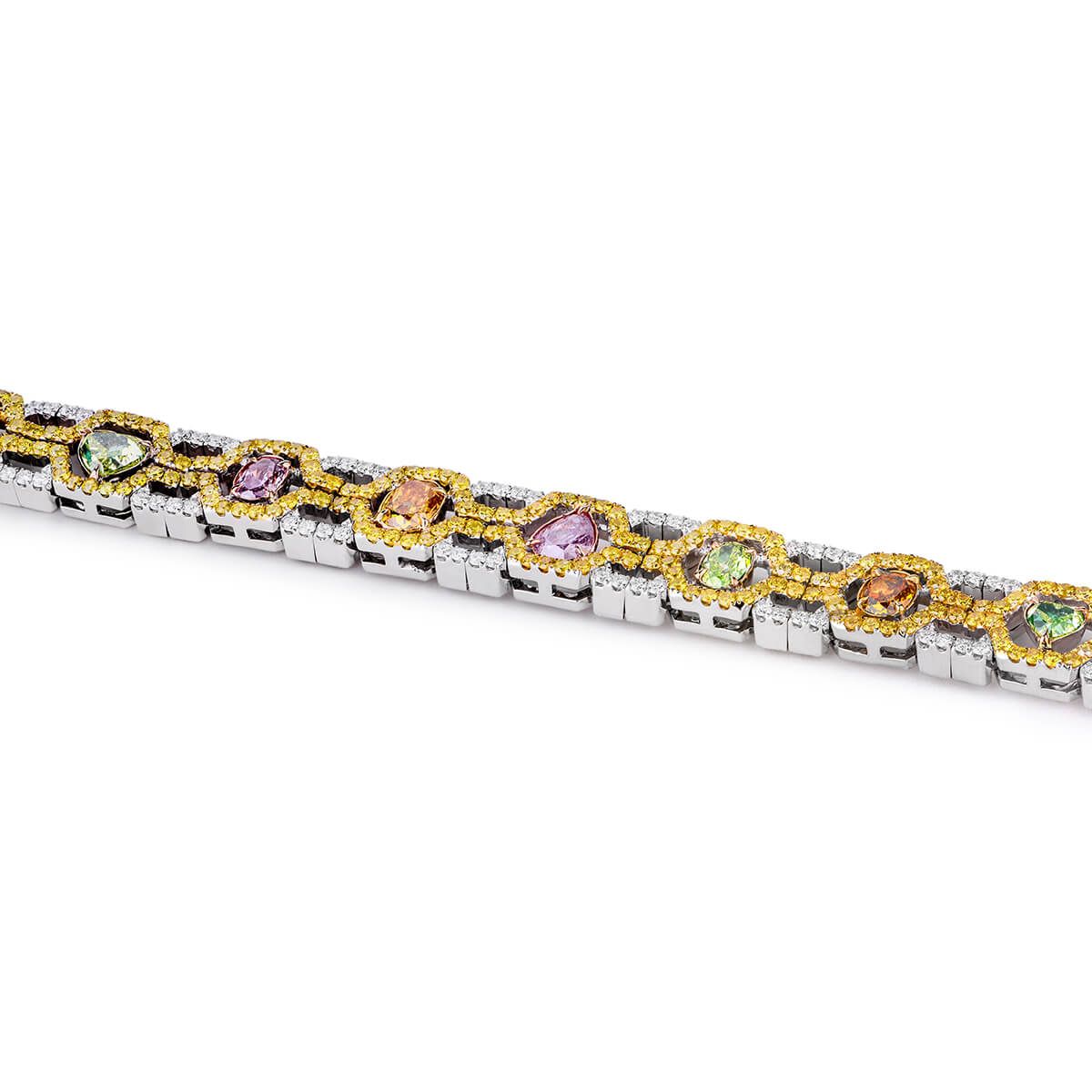 Fancy Mix Diamond Bracelet, 7.85 Ct. TW, Mix shape