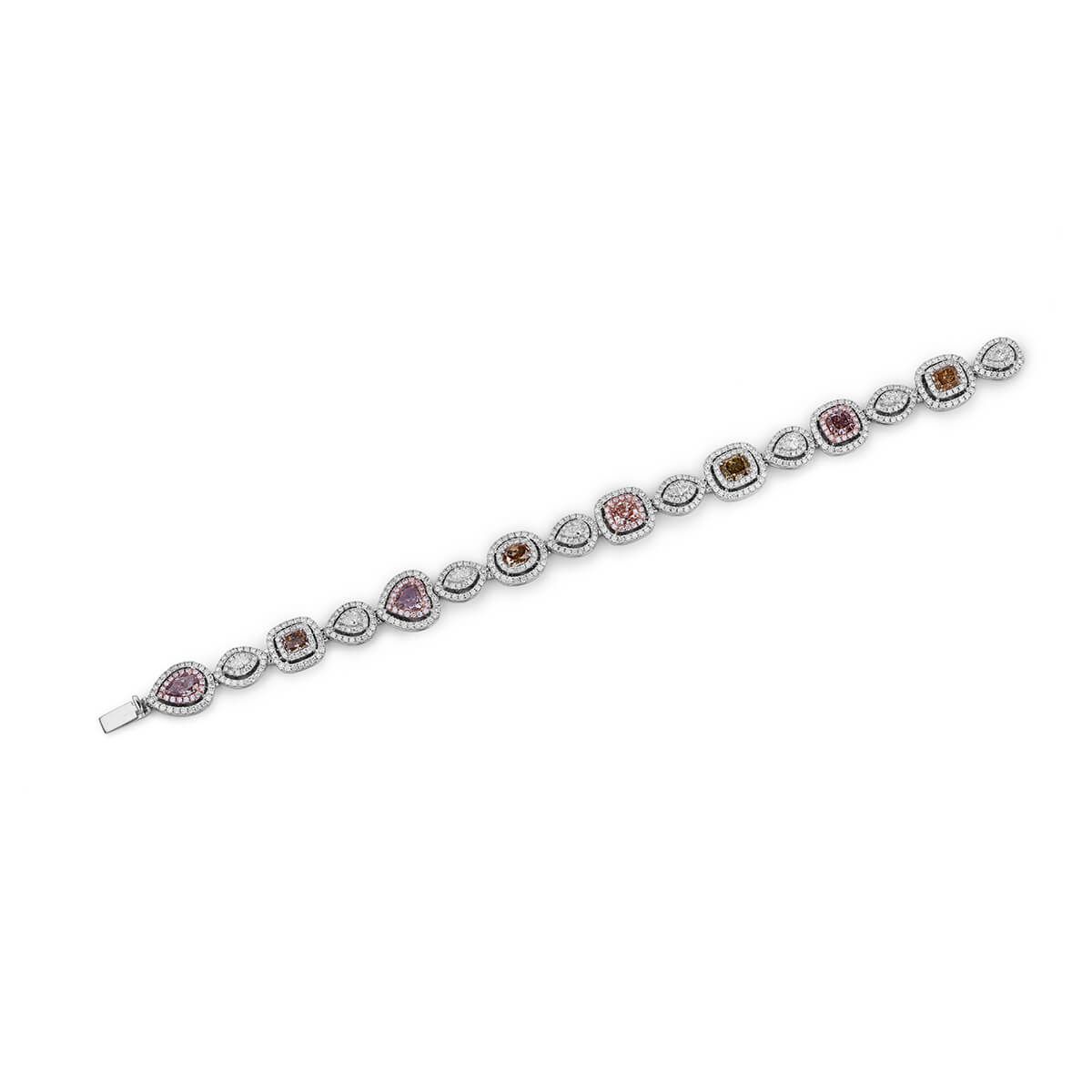 Fancy Purple Pink Diamond Bracelet, 3.46 Ct. (7.86 Ct. TW), Mix shape, GIA Certified, JCBF05391088