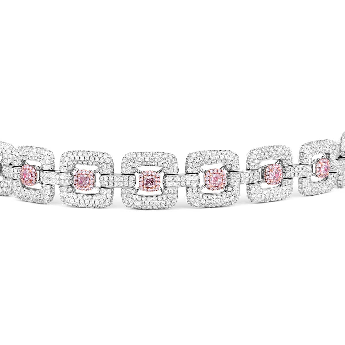 Very Light Pink Diamond Bracelet, 15.06 Ct. TW, Radiant shape, GIA Certified, JCBF05403948