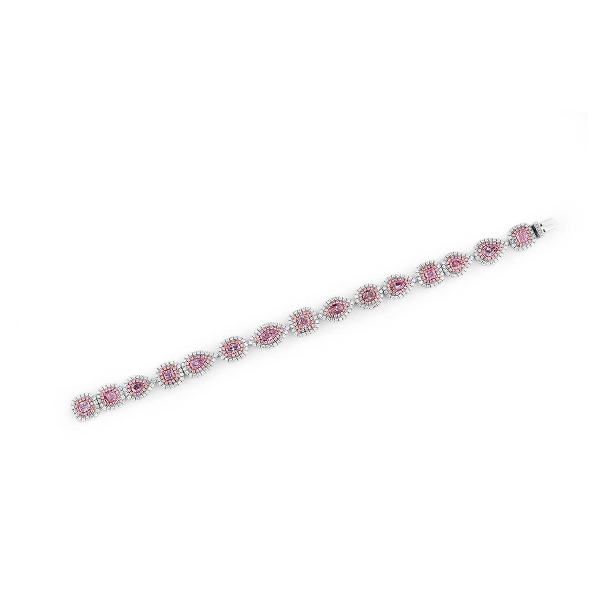 Very Light Pink Diamond Bracelet, 4.39 Ct. (8.56 Ct. TW), Marquise shape, GIA Certified, JCBF05418634