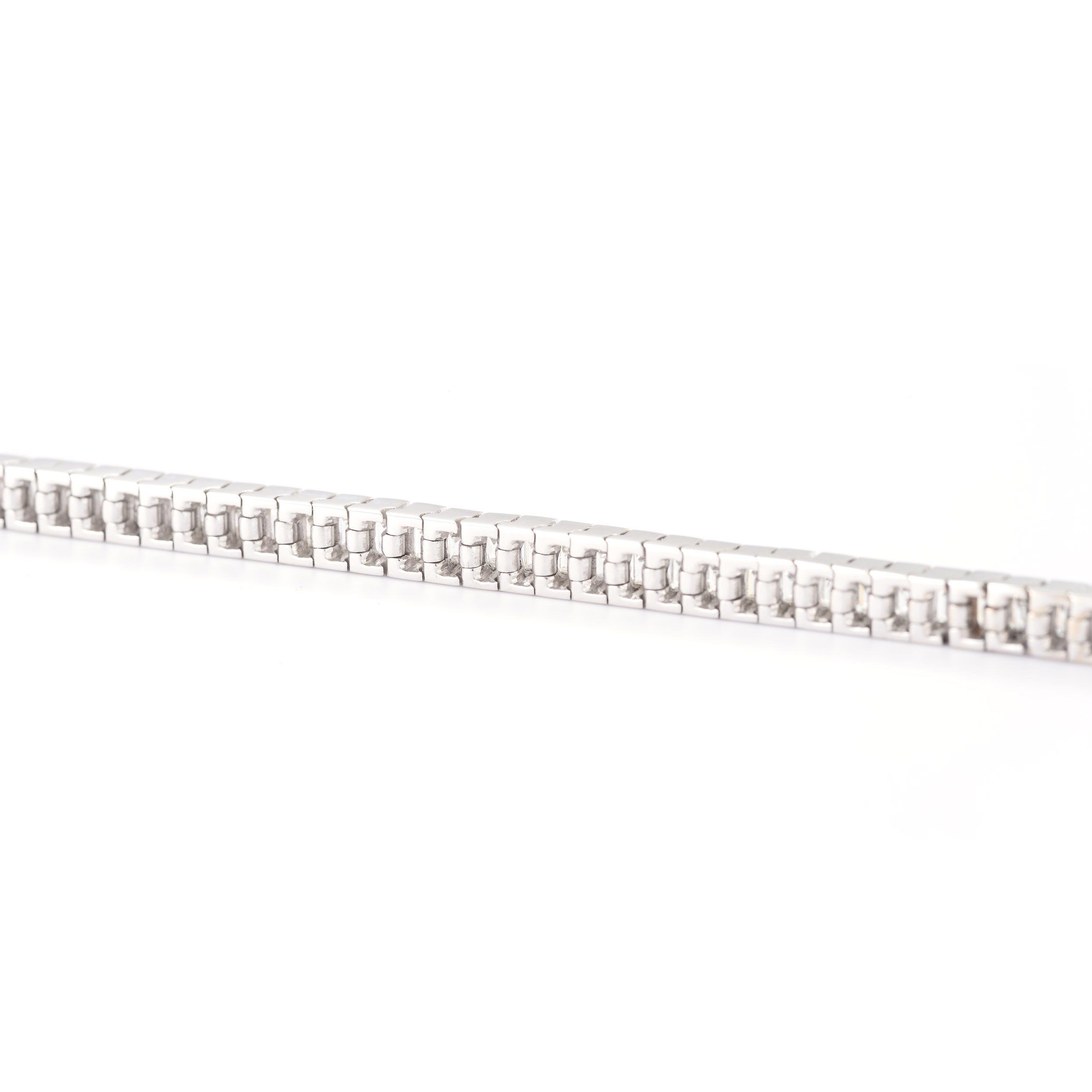 White Diamond Bracelet, 7.61 Ct. TW, Baguette shape