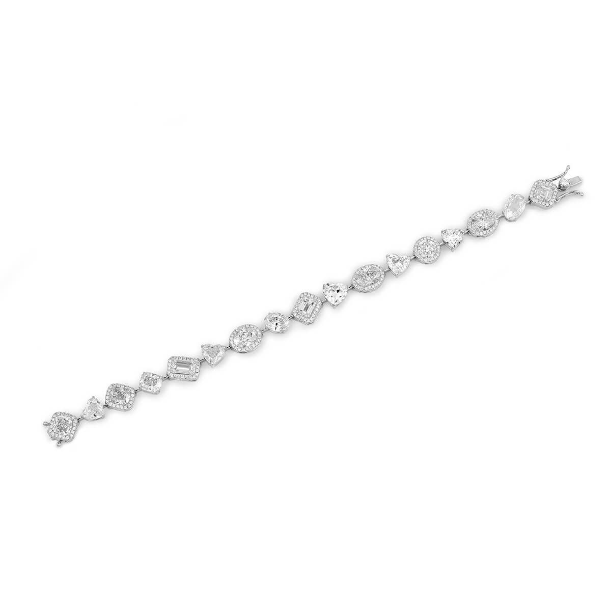  White Diamond Bracelet, 18.59 Ct. TW, Oval shape, GIA Certified, JCBW05390702