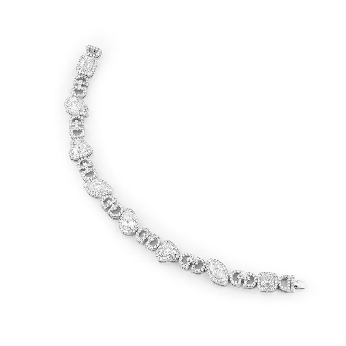 White Diamond Bracelet, 8.73 Ct. (11.41 Ct. TW), Marquise shape, GIA Certified, JCBW05403158