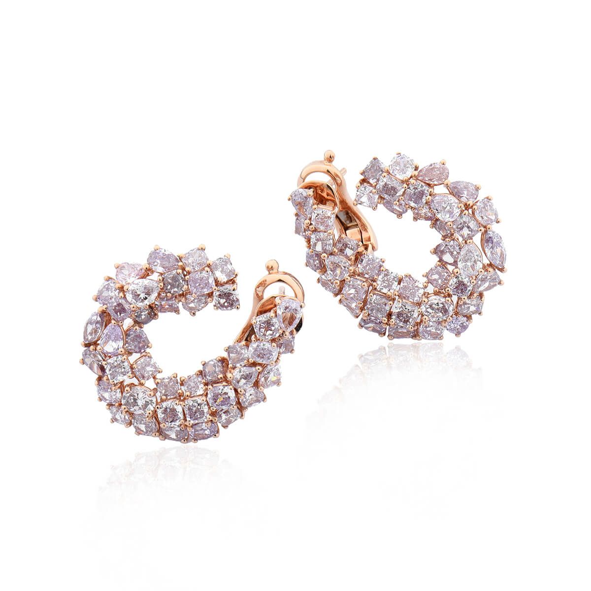 Fancy Light Pink Diamond Earrings, 8.97 Ct. TW, Mix shape, EG_Lab Certified, J5826145031