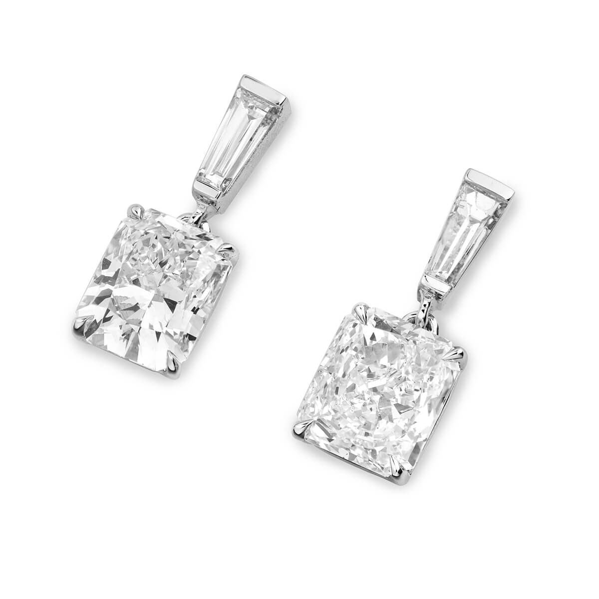  White Diamond Earrings, 2.02 Ct. (2.34 Ct. TW), Radiant shape, GIA Certified, JCEW05393519