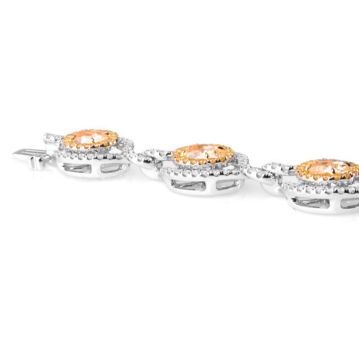 Fancy Yellow Diamond Bracelet, 11.90 Ct. TW, Oval shape, EG_Lab Certified, J5726207837