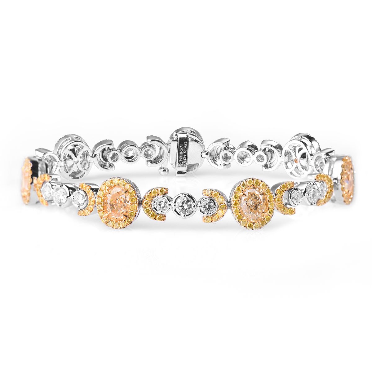 Fancy Yellow Diamond Bracelet, 10.96 Ct. TW, Oval shape, EG_Lab Certified, J5826065133