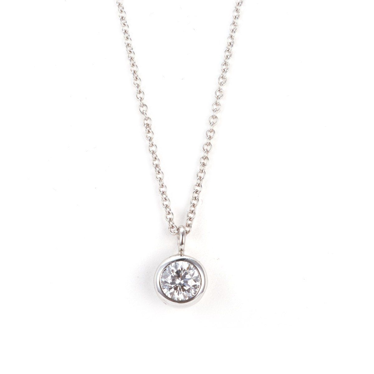  White Diamond Necklace, 0.35 Carat, Round shape, IGI Certified, 185545961