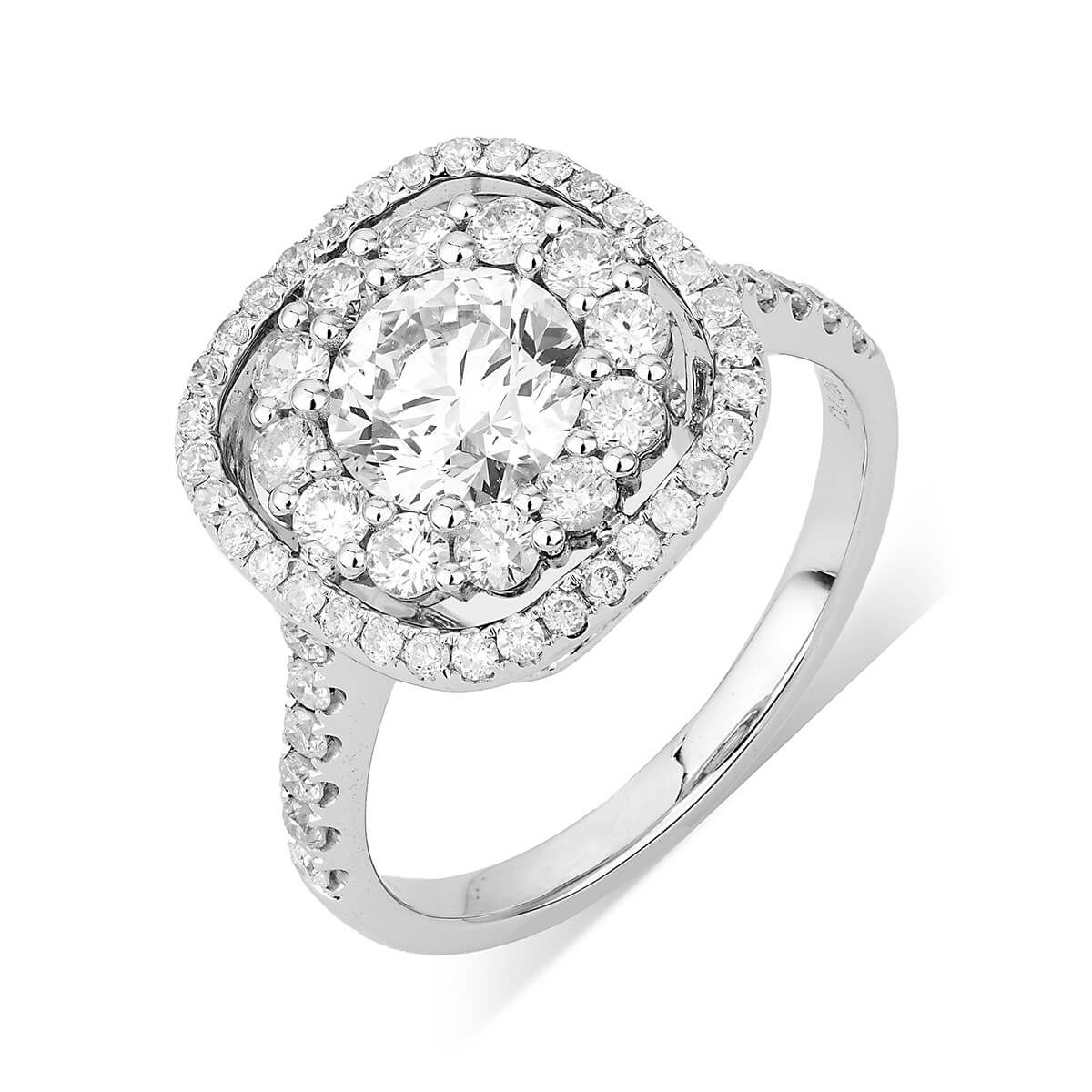  White Diamond Ring, 2.15 Ct. TW, Round shape, EGL IL Certified, EGLOO10470173