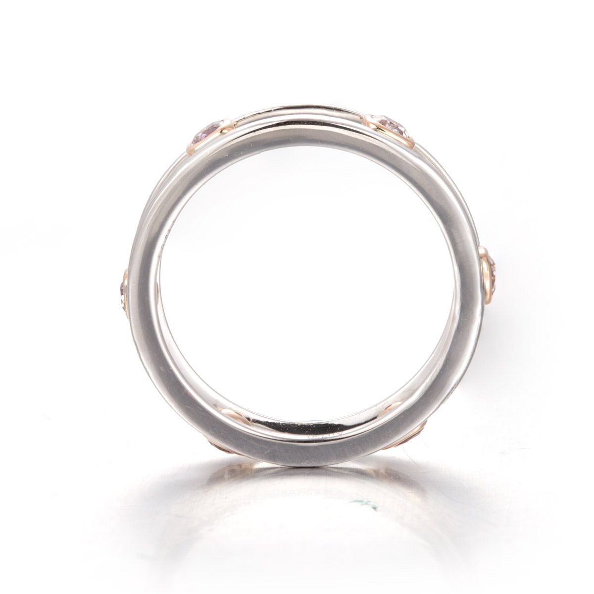 Fancy Purple Pink Diamond Ring, 0.54 Carat, Cushion shape, EG_Lab Certified, j520030