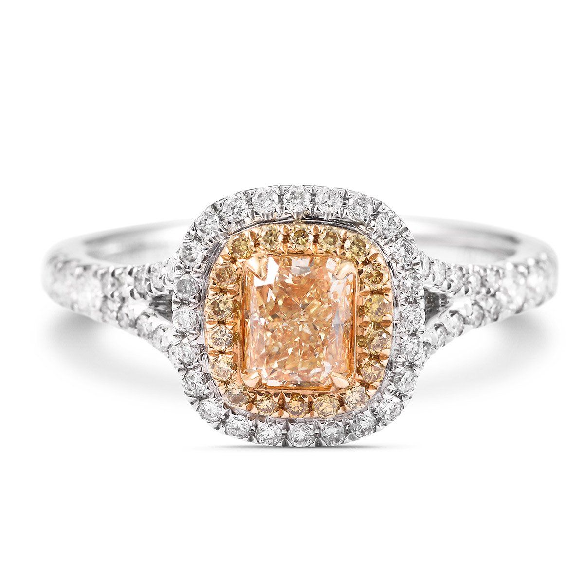 Fancy Yellow Diamond Ring, 1.02 Ct. TW, Mix shape, EG_Lab Certified, J5726137536