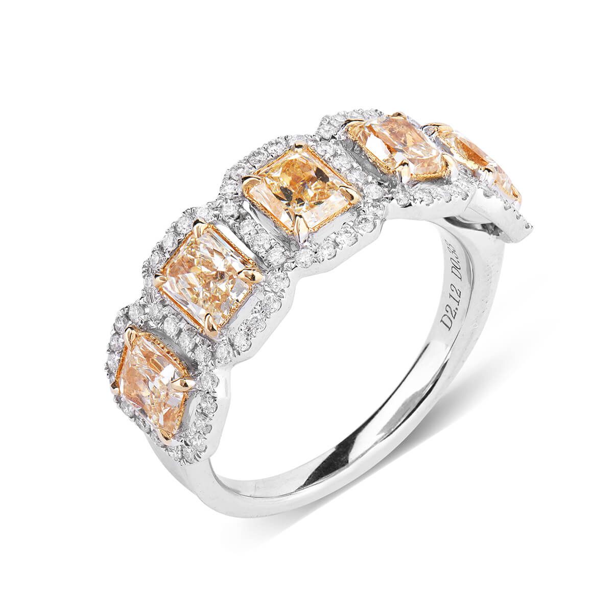 Fancy Intense Yellow Diamond Ring, 2.45 Ct. TW, Radiant shape, EG_Lab Certified, J5826065840