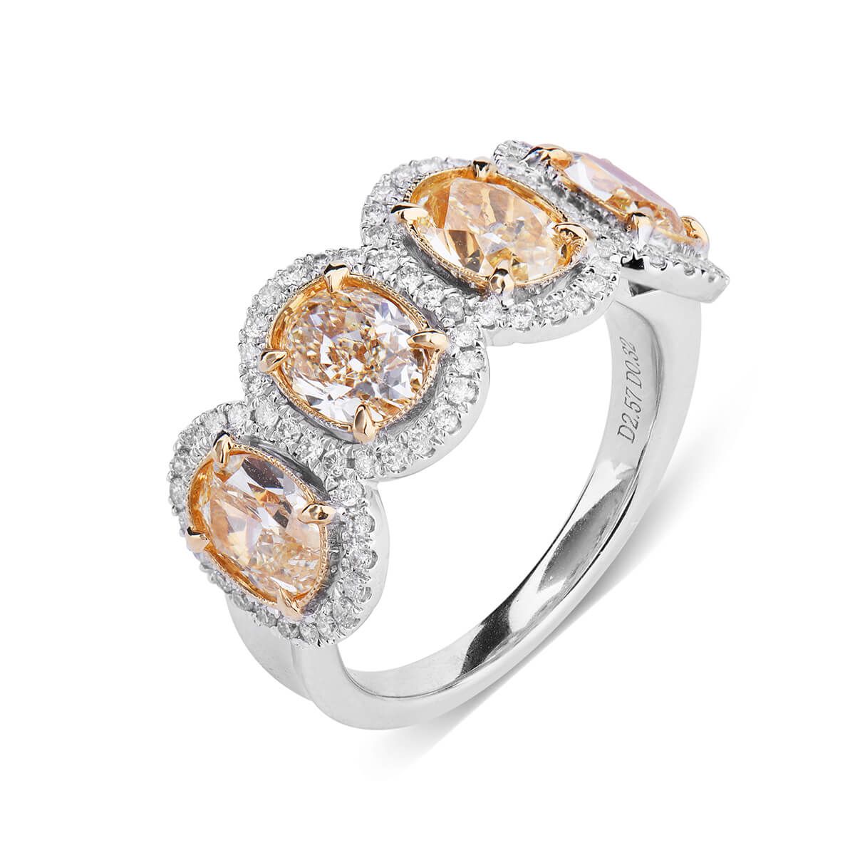 Fancy Intense Yellow Diamond Ring, 2.89 Ct. TW, Oval shape, EG_Lab Certified, J5826065335