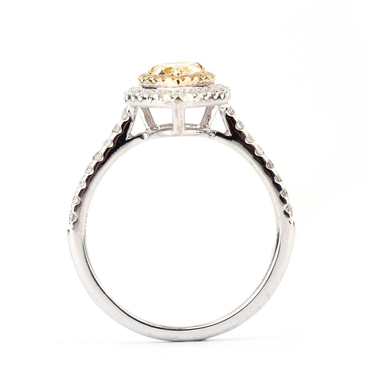 Fancy Intense Orangy Yellow Diamond Ring, 0.72 Ct. (1.15 Ct. TW), Pear shape, IGL Certified, D78386661IL