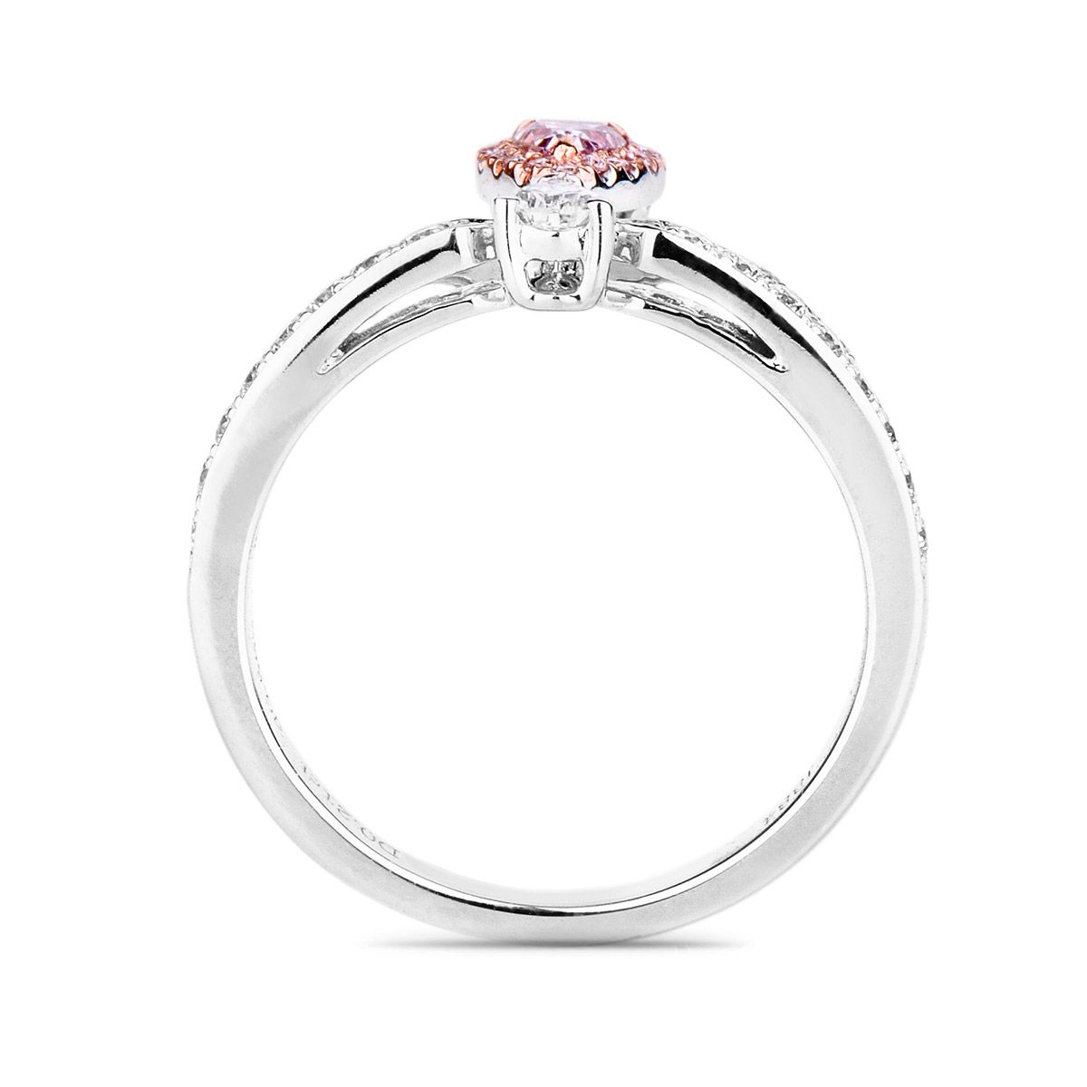 Fancy Brownish Pink Diamond Ring, 0.21 Ct. (0.78 Ct. TW), Pear shape, GIA Certified, 5182226880