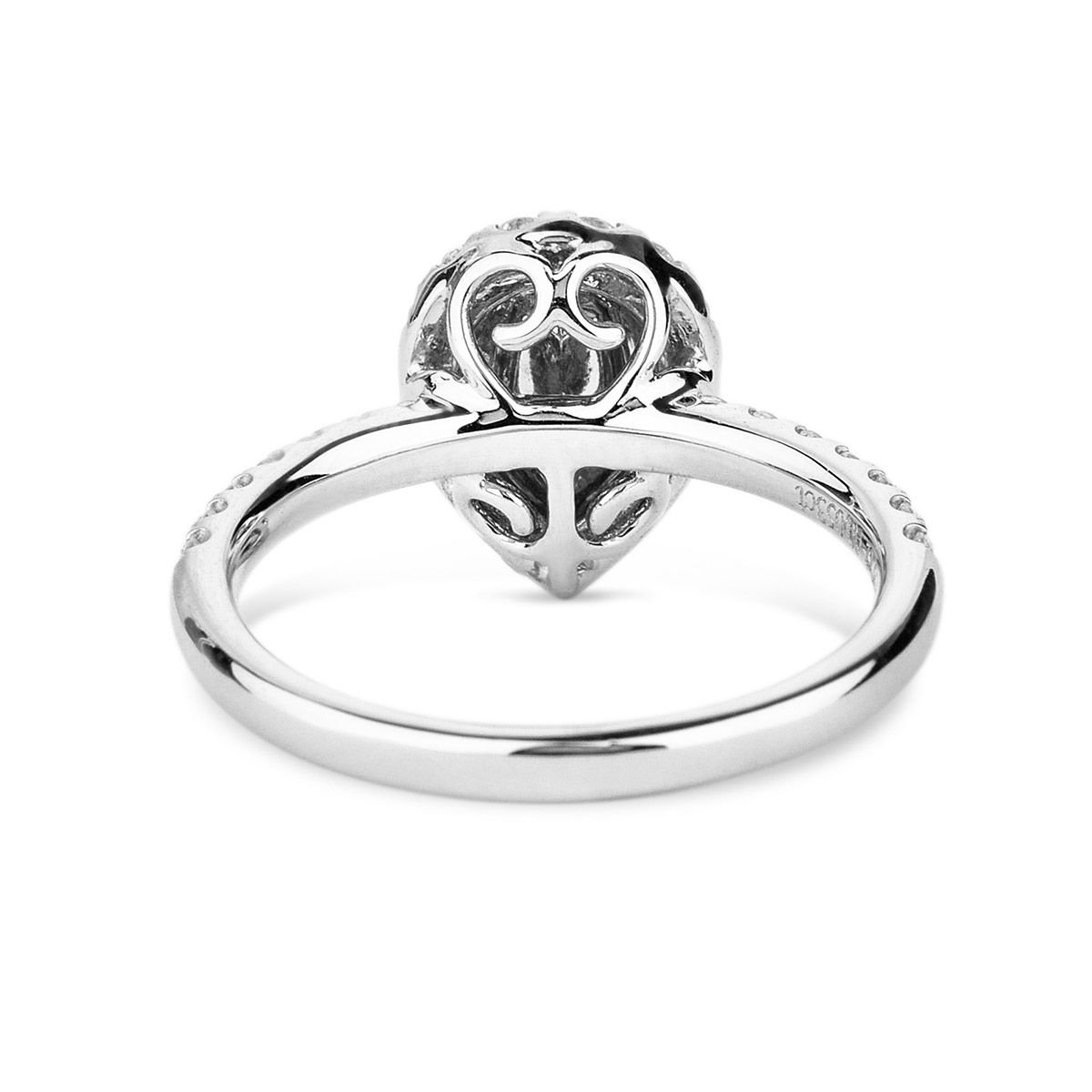 Light Pinkish Brown Diamond Ring, 0.27 Ct. (1.26 Ct. TW), Pear shape, GIA Certified, 1182100047