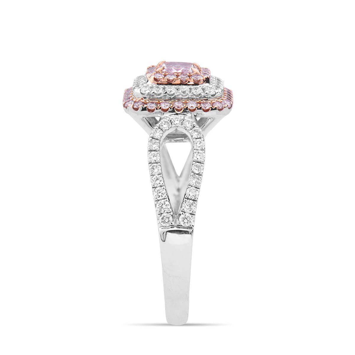 Fancy Brownish Pink Diamond Ring, 0.28 Ct. (0.87 Ct. TW), Radiant shape, GIA Certified, 2185351636