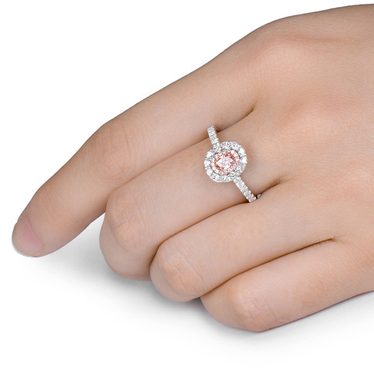 Fancy Light Pink Diamond Ring, 0.85 Ct. TW, Oval shape, EG_Lab Certified, J5826062534