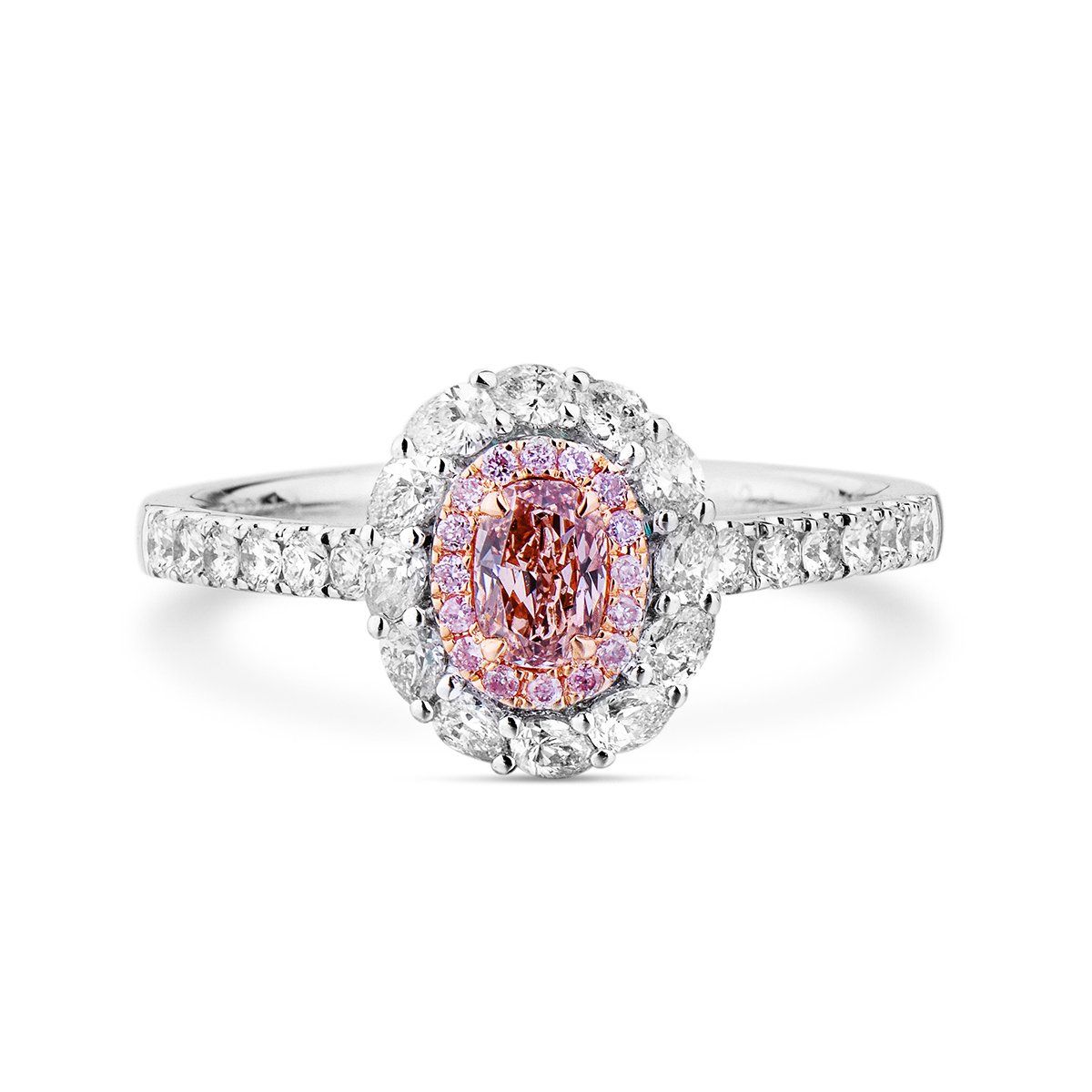 Fancy Light Pink Diamond Ring, 0.85 Ct. TW, Oval shape, EG_Lab Certified, J5826062534
