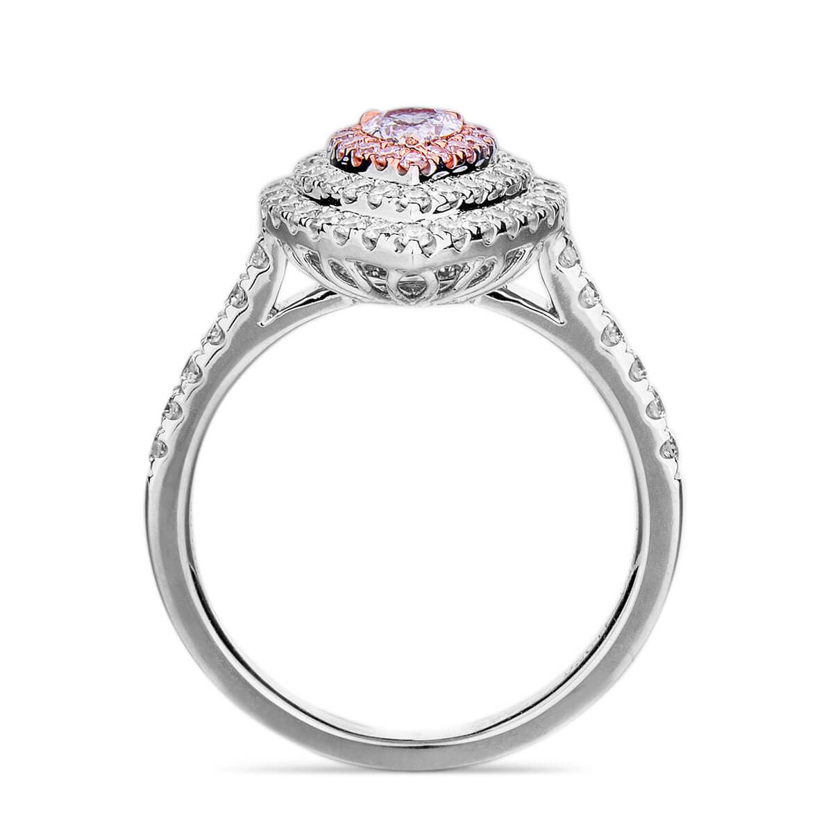 Light Pinkish Brown Diamond Ring, 0.25 Ct. (0.95 Ct. TW), Pear shape, GIA Certified, 2185670912