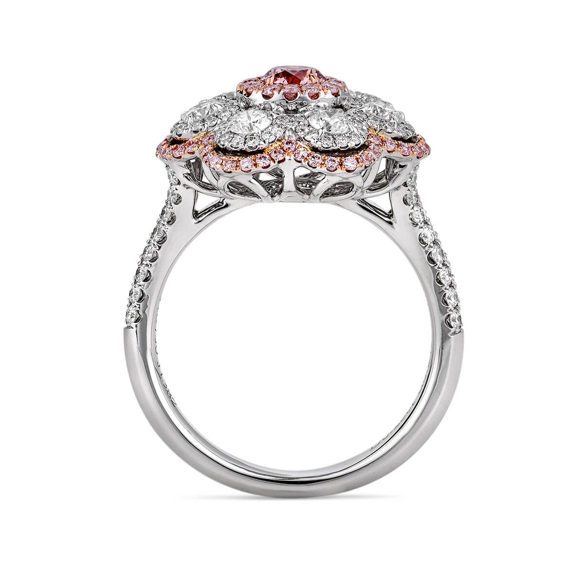 Fancy Pink Diamond Ring, 0.25 Ct. (1.39 Ct. TW), Round shape, GIA Certified, 5171927907
