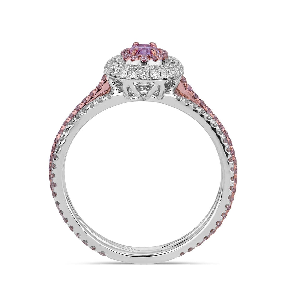 Fancy Pinkish Purple Diamond Ring, 0.20 Ct. (0.95 Ct. TW), Oval shape, GIA Certified, 1186237196