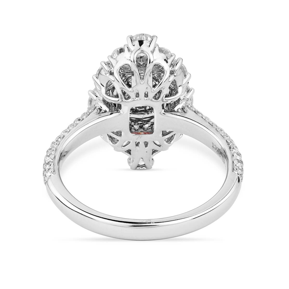 Very Light Pink Diamond Ring, 0.43 Ct. (1.81 Ct. TW), Cushion shape, GIA Certified, 2195307838