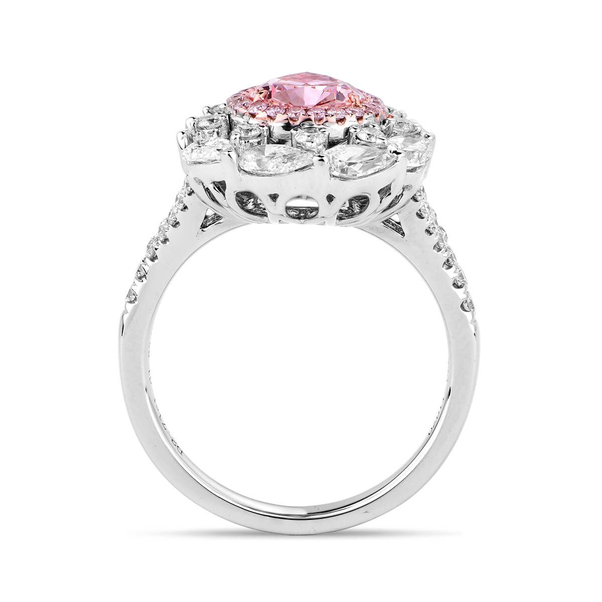 Fancy Brownish Pink Diamond Ring, 1.53 Ct. (3.41 Ct. TW), Pear shape, GIA Certified, 6177237225