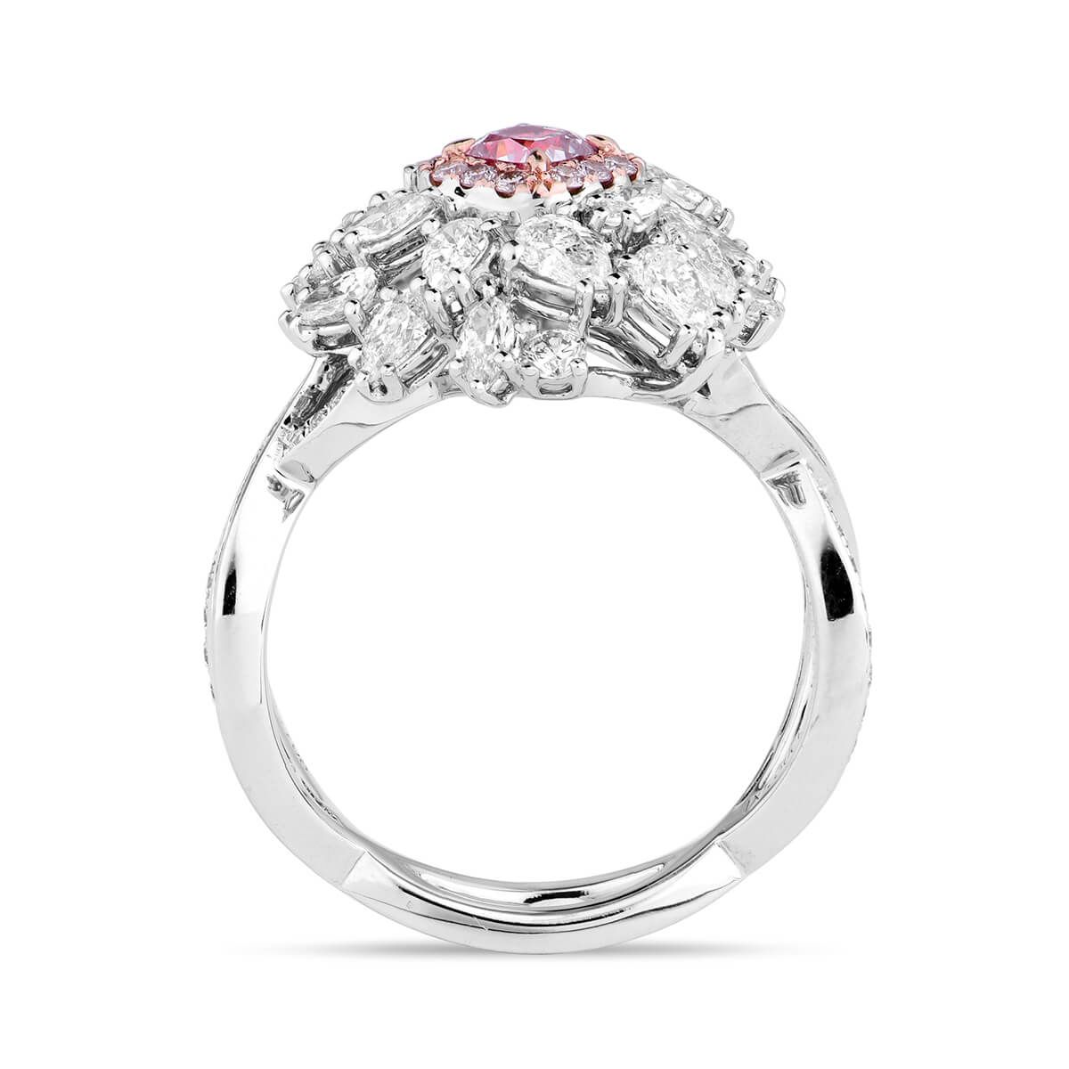 Fancy Light Purplish Pink Diamond Ring, 1.98 Ct. TW, Cushion shape, GIA Certified, 5192056913