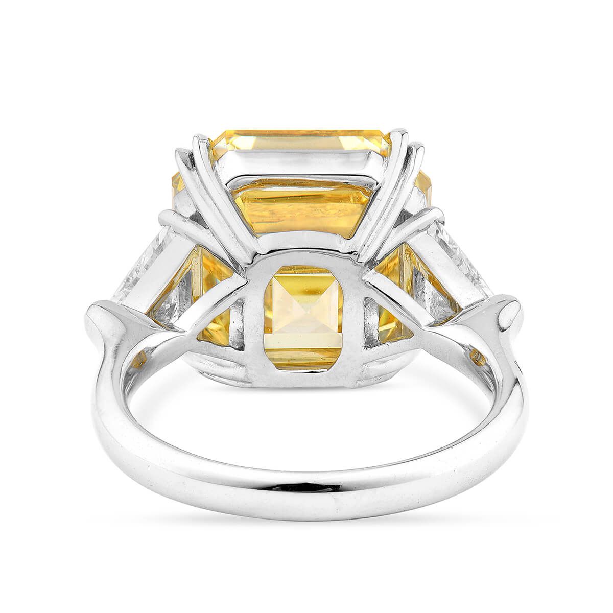 Fancy Yellow Diamond Ring, 10.02 Ct. (10.69 Ct. TW), Asscher shape, GIA Certified, 2191251604