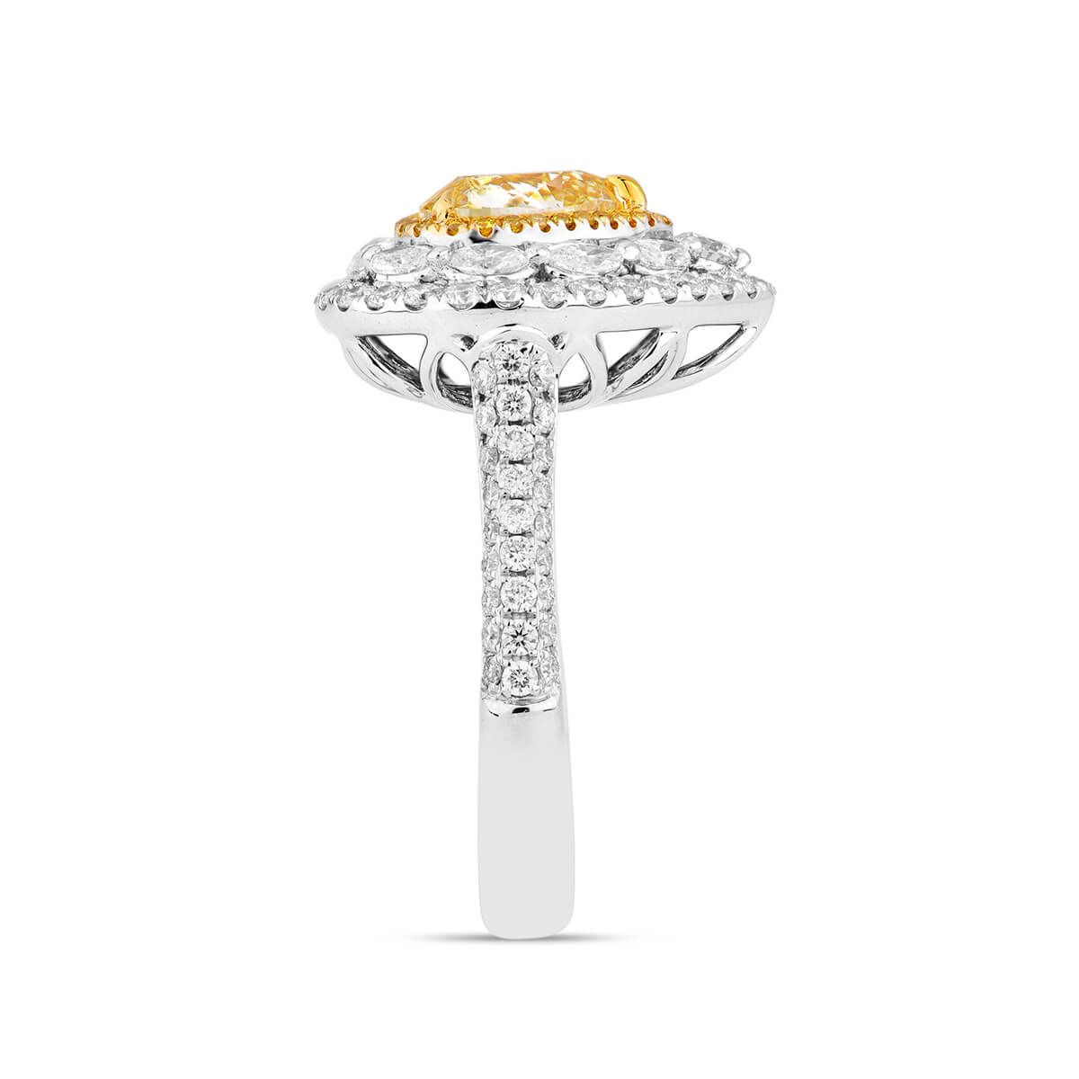 Fancy yellow Diamond Ring 2.01 ct. Heart Shape, GIA certified 1215816217