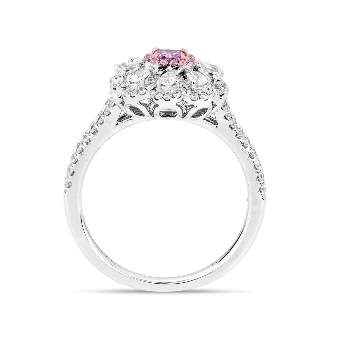 Fancy Light Purplish Pink Diamond Ring, 1.03 Ct. TW, Radiant shape, GIA Certified, 5192333264