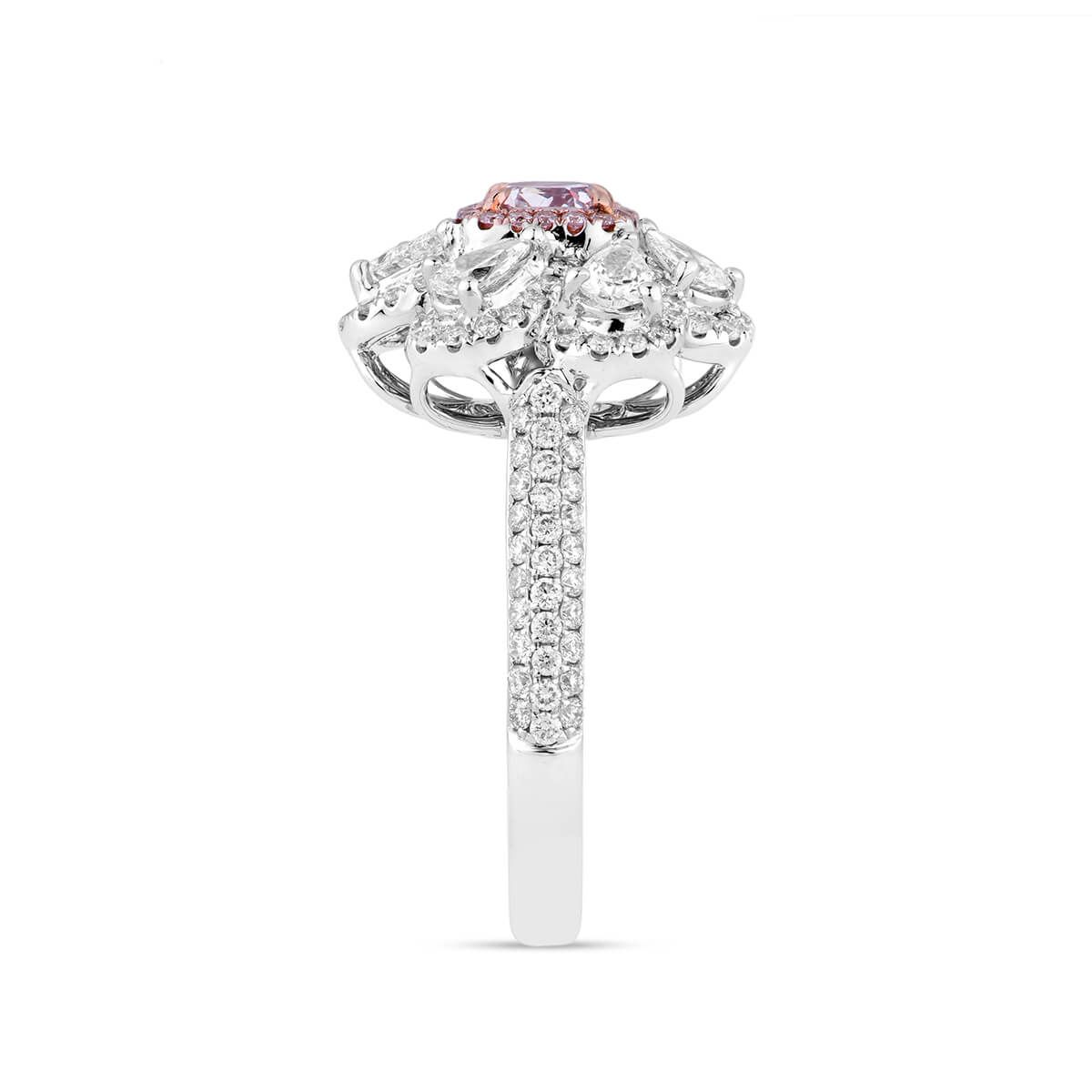 Very Light Pink Diamond Ring, 0.40 Ct. (1.53 Ct. TW), Radiant shape, GIA Certified, 1159172814
