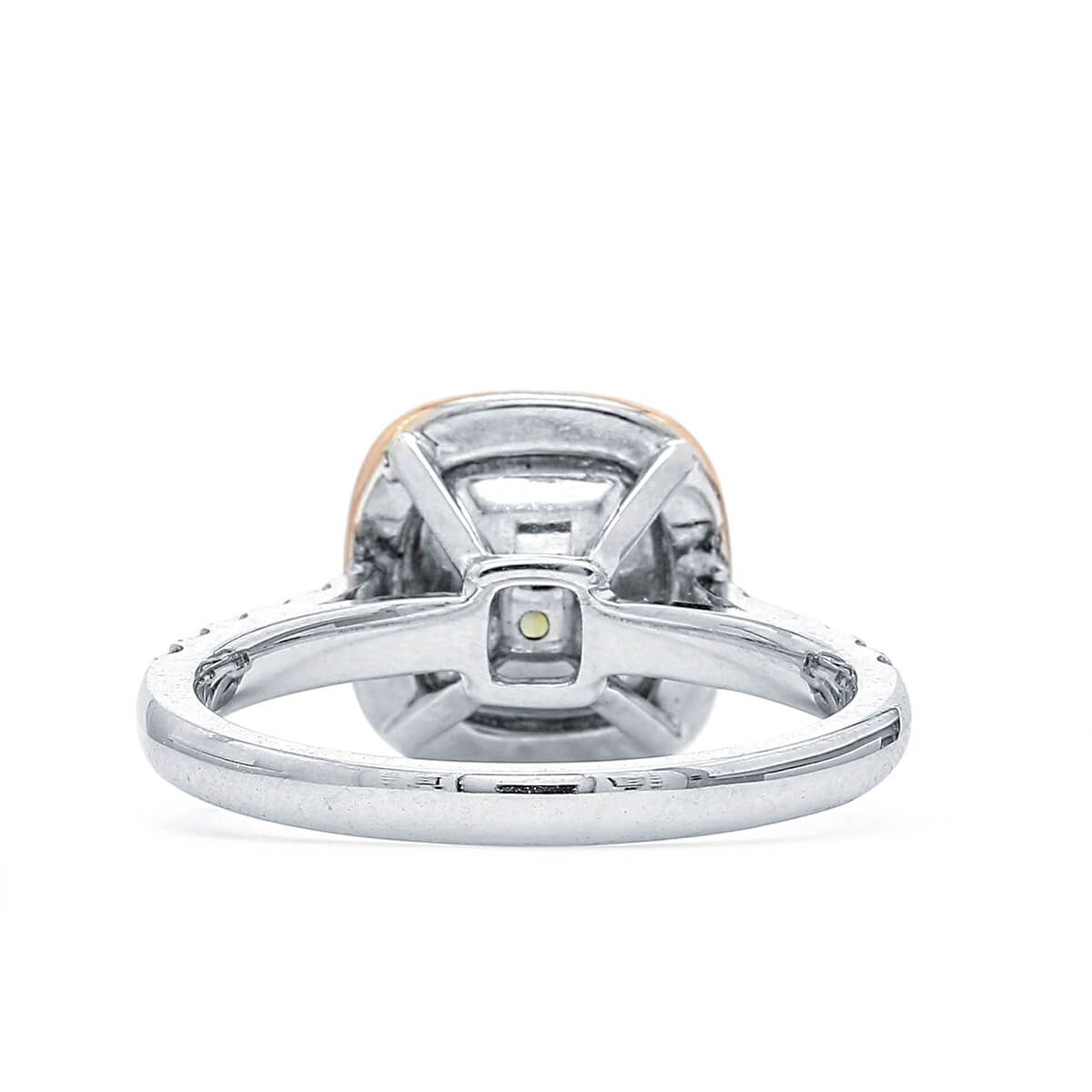 Fancy Deep Brownish Yellow Diamond Ring, 2.00 Ct. (2.47 Ct. TW), Cushion shape, GIA Certified, 2155772748