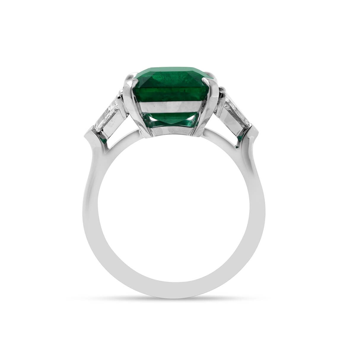 Natural Green Emerald Ring, 6.04 Carat, GRS Certified, GRS2018-078135