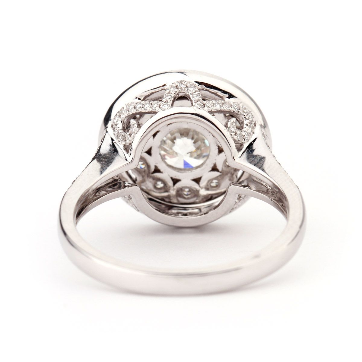  White Diamond Ring, 1.00 Ct. (1.84 Ct. TW), Round shape, EGL IL Certified, EGLOO10470189