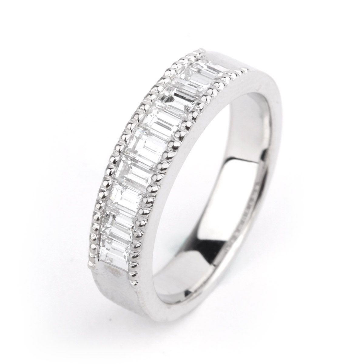 White Diamond Ring, 0.96 Carat, Emerald shape, EG_Lab Certified, J5826063737