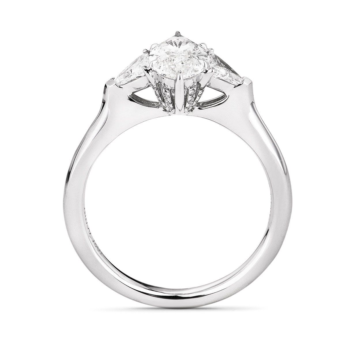  White Diamond Ring, 1.01 Ct. (1.36 Ct. TW), Marquise shape, GIA Certified, 2194902167