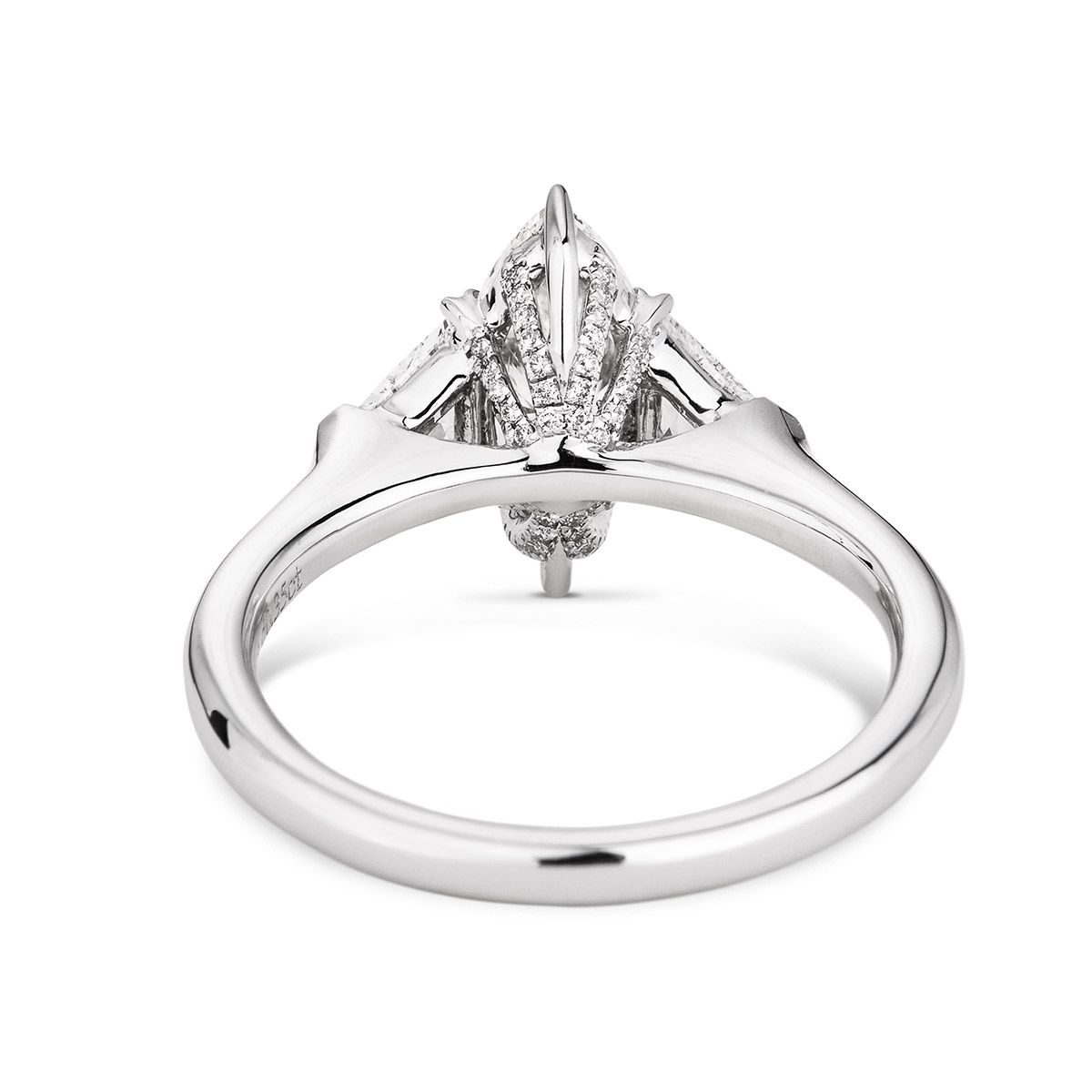  White Diamond Ring, 1.01 Ct. (1.36 Ct. TW), Marquise shape, GIA Certified, 2194902167