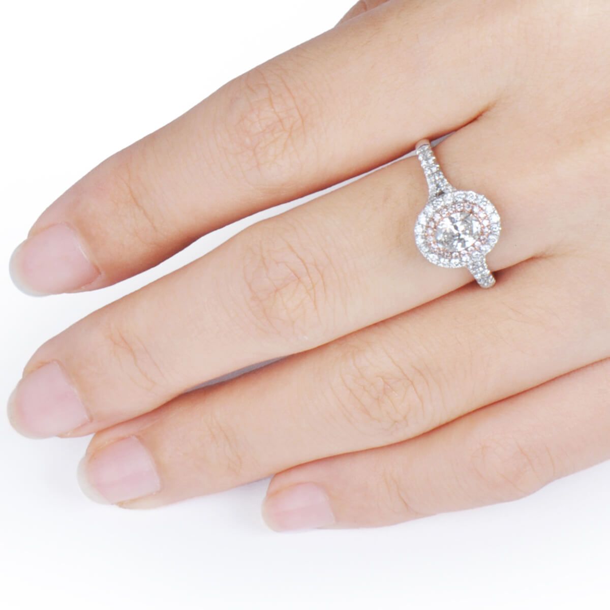  White Diamond Ring, 0.45 Ct. (0.88 Ct. TW), Mix shape