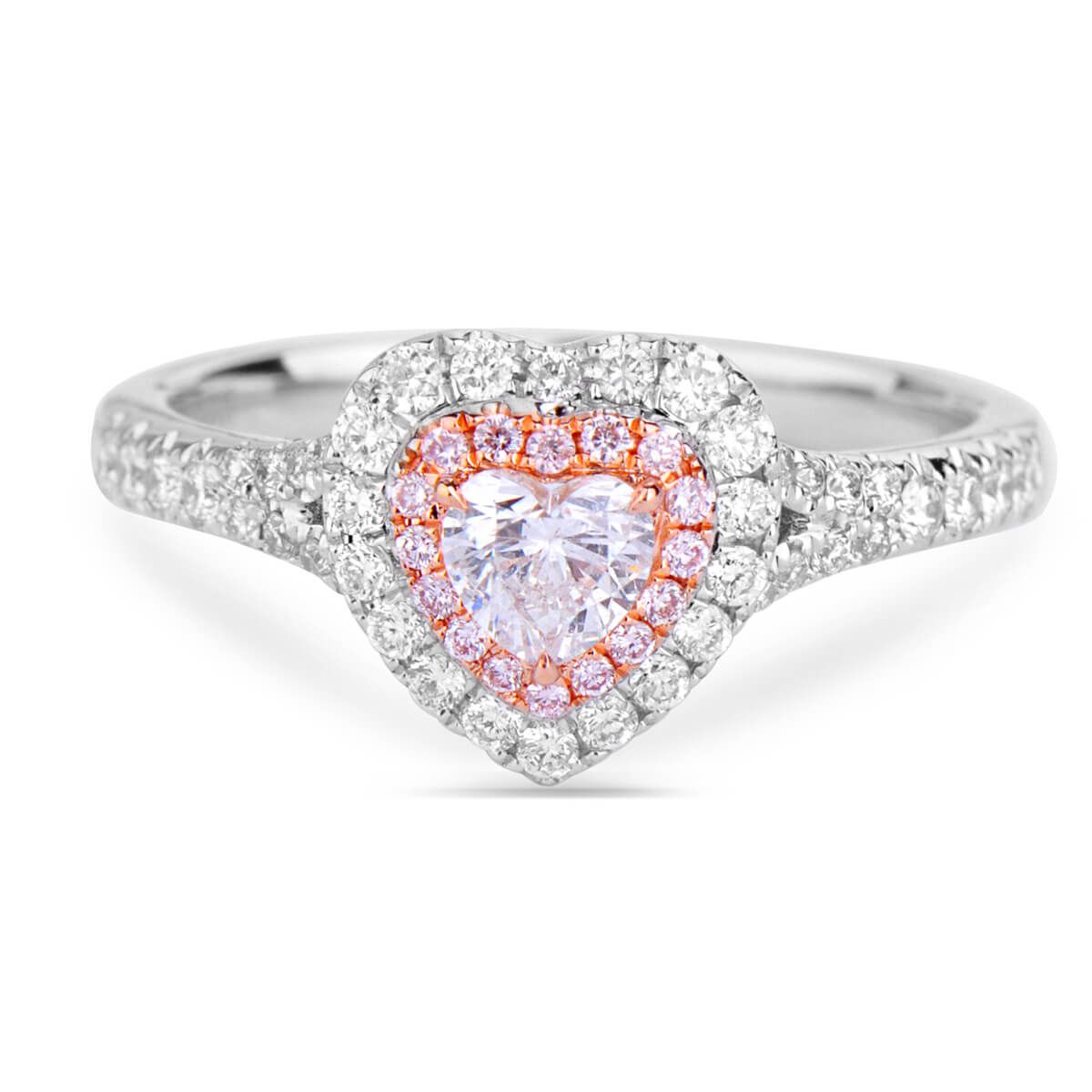  White Diamond Ring, 0.25 Ct. (0.67 Ct. TW), Heart shape